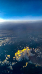 atardecer en el cielo