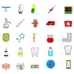 Set of medical icons