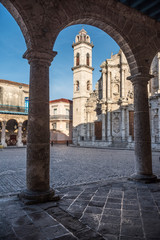 Fototapeta na wymiar Plaza de la Catedral de la habana cuba