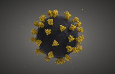 SARS-CoV-2 Virus | Illustration based on actual structural biology data with accurate scaling:
Surface spikes based on Cryo-EM structure of spike glycoprotein (Veesler et ali., 2020).