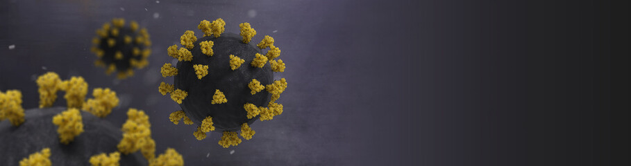 SARS-CoV-2 Virus | Illustration based on actual structural biology data with accurate scaling:
Surface spikes based on Cryo-EM structure of spike glycoprotein (Veesler et ali., 2020).