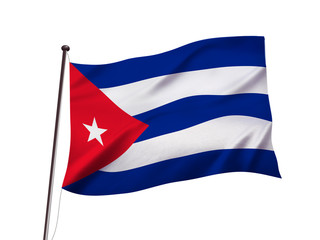 キューバの国旗イメージ、3dイラストレーション	
