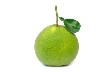 Grapefruit, pomelo fruit isolated on white background With clipping path.