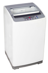 Front views and perspective of the home microwave with the door open and closed.