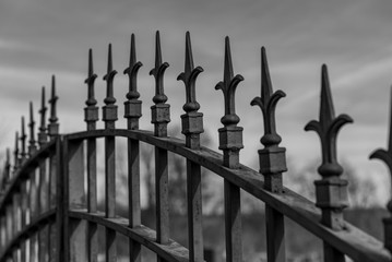 Obraz premium wrought iron gate