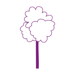 tree foliage nature isolated icon white background