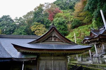 Fototapeta na wymiar 神社の秋の情景＠鳥取