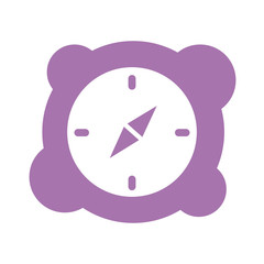 compass guide block style icon