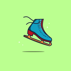 Illustration vector skating shoes