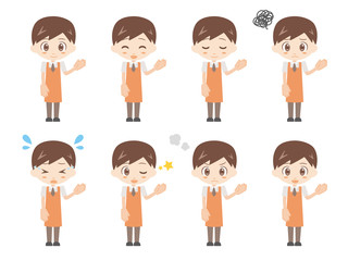 人物セット＿ご案内＿スーパー店員＿男性