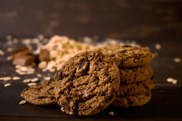 Galletas de avena y chocolate 