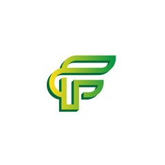 F Line Art Logo