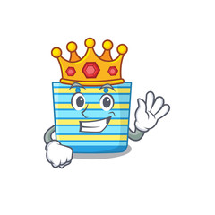 A Wise King of beach bag mascot design style