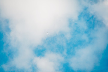 blue sky with clouds background