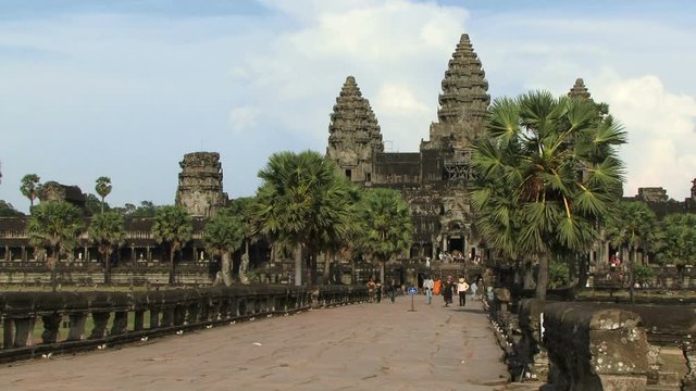 Angkor Watt in Cambodia ancient religious buildings