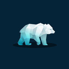 Mosaic Bear Vector