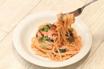 明太子クリームパスタ