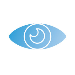 Naklejka premium eye view silhouette style icon