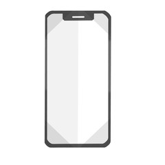 smart phone drawing isolate with white background,illustration