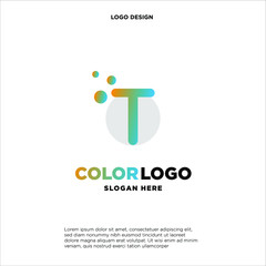 T letter logo, business logo design, vector icon.