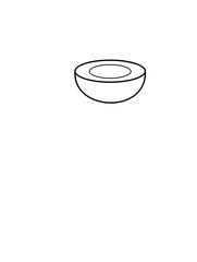 Illustration of bowl or cup