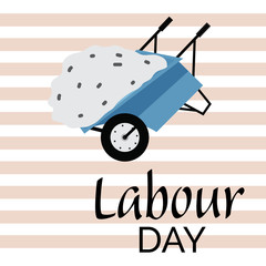 Vector illustration of a background or Poster For Labour Day.