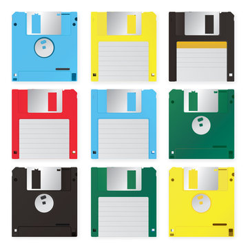 Floppy Disk Vector Illustration