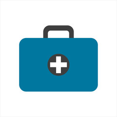 First aid kit icon on a white background. EPS10