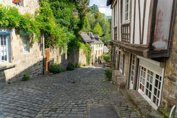 Dinan historic town in France Bretagne