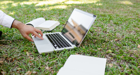 hand close up young asian business man,