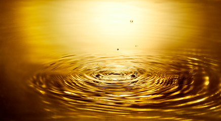 Golden water ripple #3