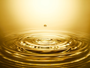 Golden water ripple #2
