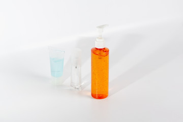 Hand gel bottle isolated On a white background