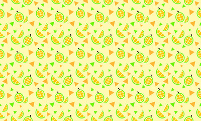 Vector Seamless Pattern Colorful Vegetable Illustration Minimalist Cover Template