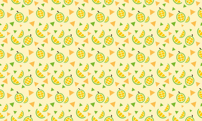 Vector Seamless Pattern Colorful Vegetable Illustration Minimalist Cover Template
