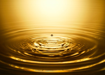 Golden water ripple #1