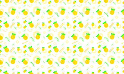 Vector Seamless Pattern Colorful Vegetable Illustration Minimalist Cover Template