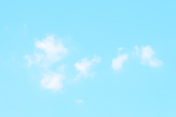 Sky and cloudy with beautiful bright blue colors background.Soft cloud in the sky.