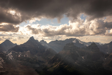 Dramatic Sky Over The Canadian Rockies