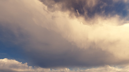 Fototapeta na wymiar Sky abstract with big rain cloud background, Illustration
