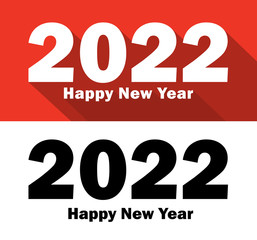 Happy New Year 2022 Design Template. Modern Design for Calendar, Invitations, Cards or Prints.