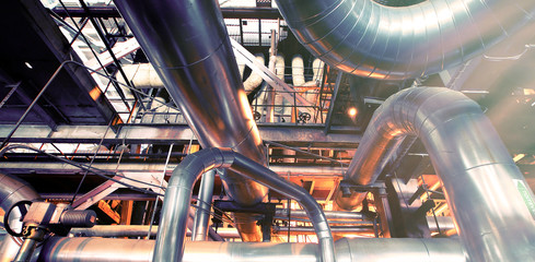 Industrial zone, Steel pipelines and equipment