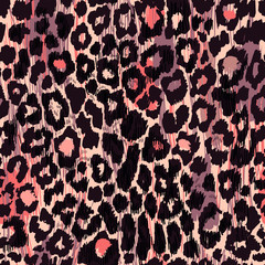 Vector background leopard texture. Animal print. Astract illustration.