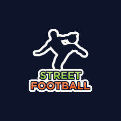 Fototapeta na wymiar football logo and icon vector illustration design template