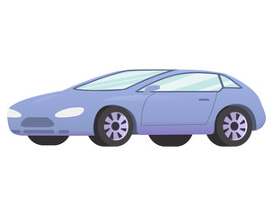 Hatchback car. Realistic vector illustration.