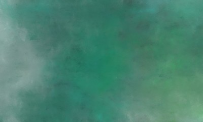Fototapeta na wymiar painted old header background with teal blue, dark sea green and teal green color with space for text or image