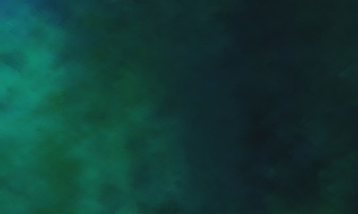 vintage painted art grunge design background with very dark blue, teal green and dark slate gray color with space for text or image