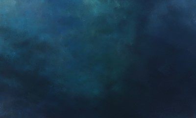 abstract painted art vintage background texture with very dark blue, teal blue and cadet blue color with space for text or image