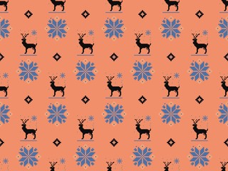  and embroidery on a seamless spring pattern.