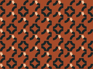 Seamless bright spring pattern with  wheel and   sphere.